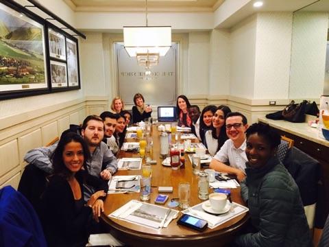 YLAI 2017 fellows at dinner photo by Natalie Utah Global Diplomacy